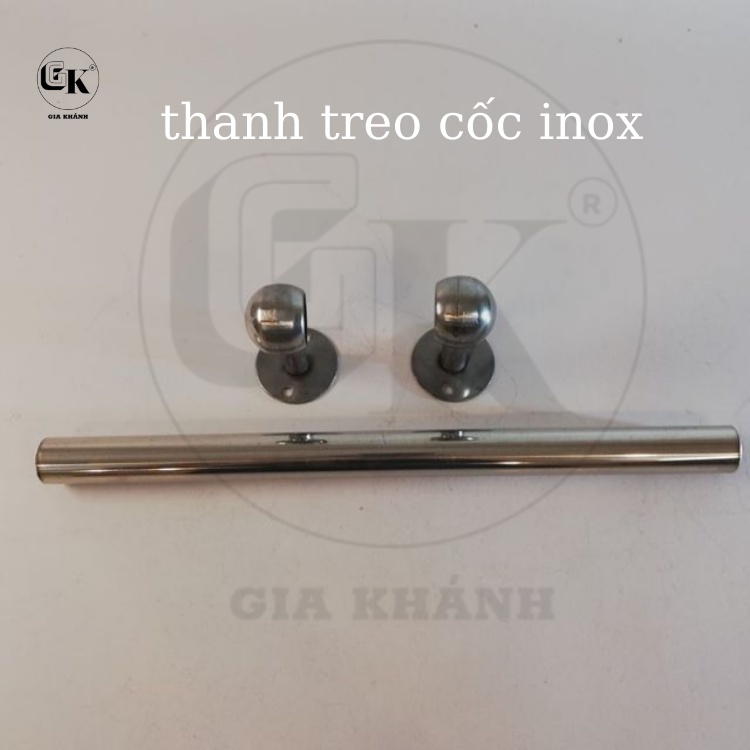 Thanh treo rèm màn cửa inox phi 22 (bao gồm trụ đỡ và phụ kiện ...