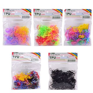Set 300 Dây Buộc Tóc Co Giãn Nhiều Màu Thời Trang Cho Nữ