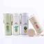 Bình Giữ Nhiệt Thủy Tinh Bọc Nhựa Lúa Mạch 450ml Họa Tiết Xương Rồng, Chống Va Đập,