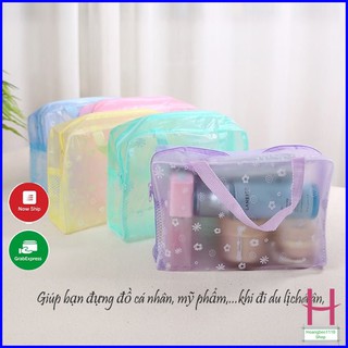 Túi đựng mỹ phẩm trong suốt chống thấm nước tiện dụng{ H }