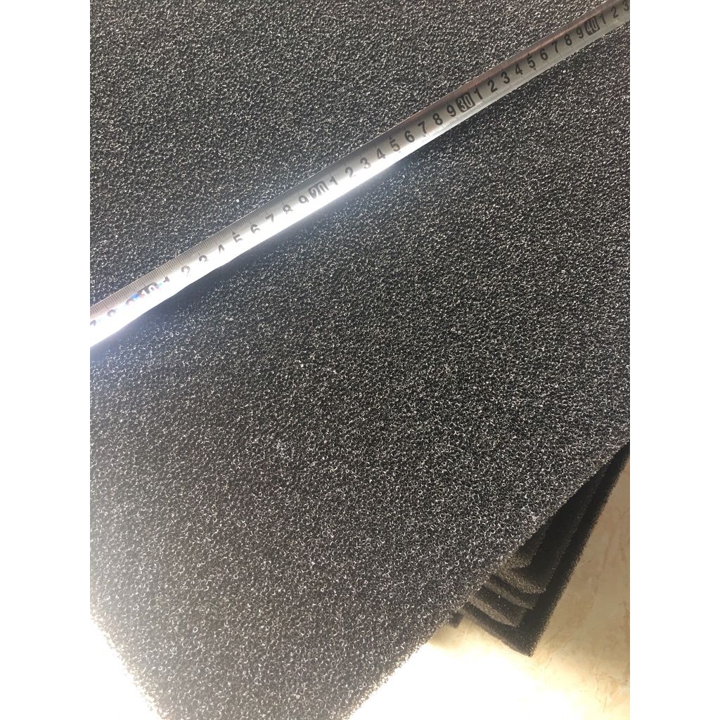 Mút đen lọc nước bể cá cảnh,hồ KOI kích thước 50x50x5cm.(lọc thô)