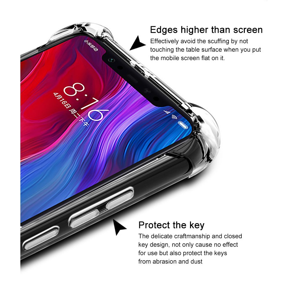 Ốp điện thoại silicon chống sốc cho Xiaomi PocoPhone F1
