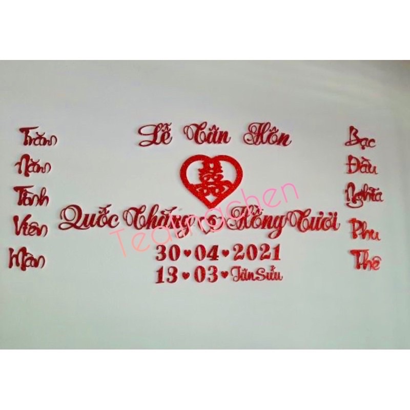 Tặng Keo Dán) Bộ Chữ Xốp Đám Cưới Cắt Theo Yêu Cầu, Chữ Xốp Trang Trí Đám  Cưới | Shopee Việt Nam
