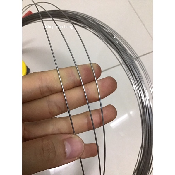 Combo 10 Mét Dây thép inox 0,5 li, 0,8 li, 1 li, 1,5li, 2 li, 2,5li, 3li ,3,5li sáng bóng dễ uốn