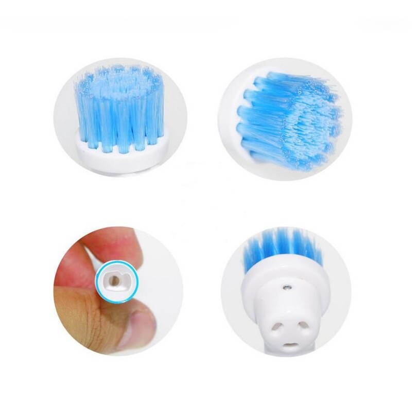 Bộ 4 đầu bàn chải đánh răng điện Oral B cho răng nhạy cảm răng bọc sứ niềng răng SB17A