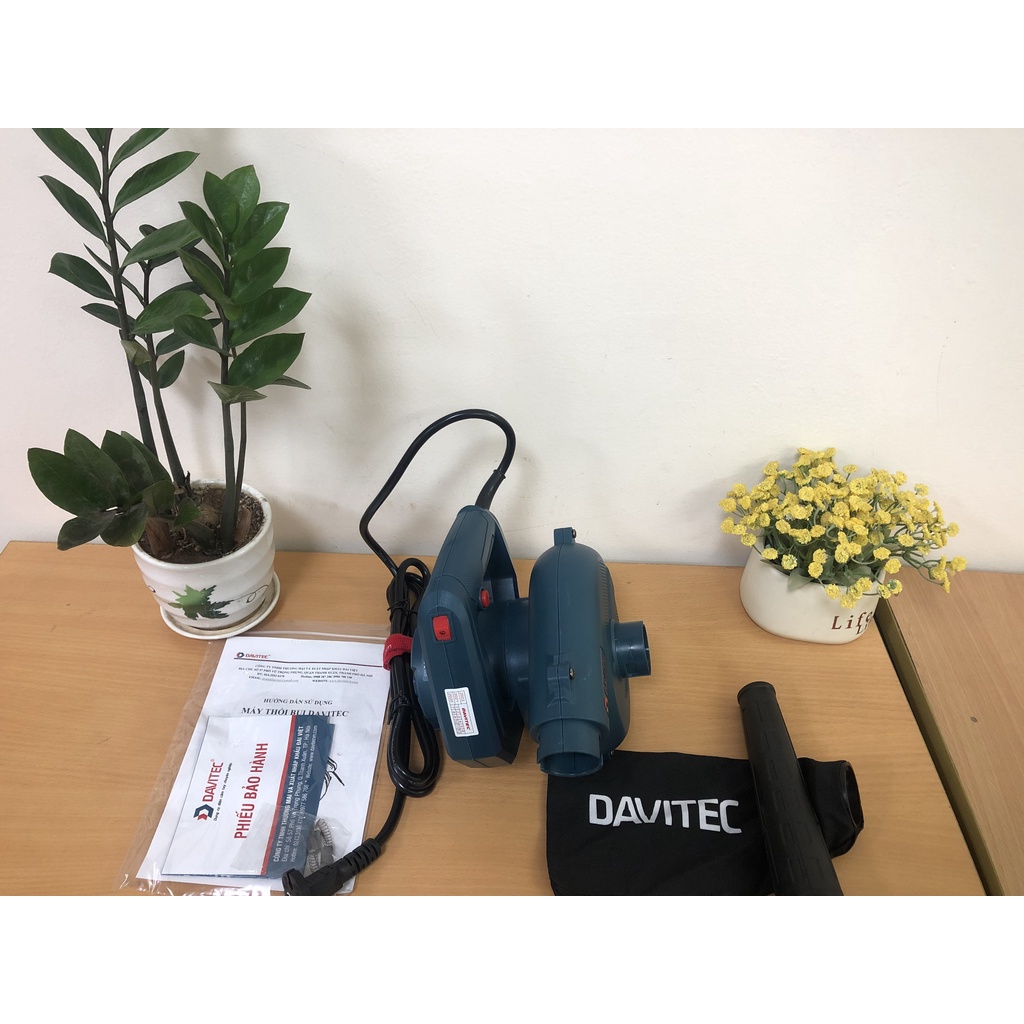 Máy thổi bụi, hút bụi cầm tay 450W DAVITEC DV1045 điều chỉnh tốc độ - Mô tơ dây đồng 100%