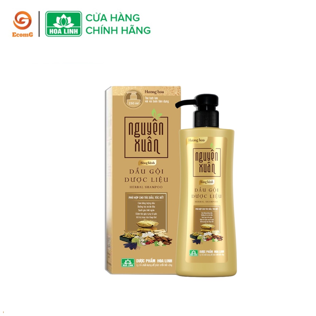 Ảnh Dầu gội dược liệu Nguyên Xuân vàng dành cho da dầu, dưỡng tóc chắc khỏe thơm ngát hương hoa 1
