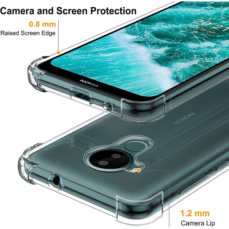 Ốp Lưng TPU Mềm Trong Suốt Chống Sốc Cho Nokia C30 C01 Plus