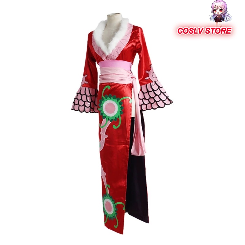 Áo Choàng Sườn Xám Hóa Trang Nhân Vật Boa Hancock Trong Phim Hoạt Hình One Piece