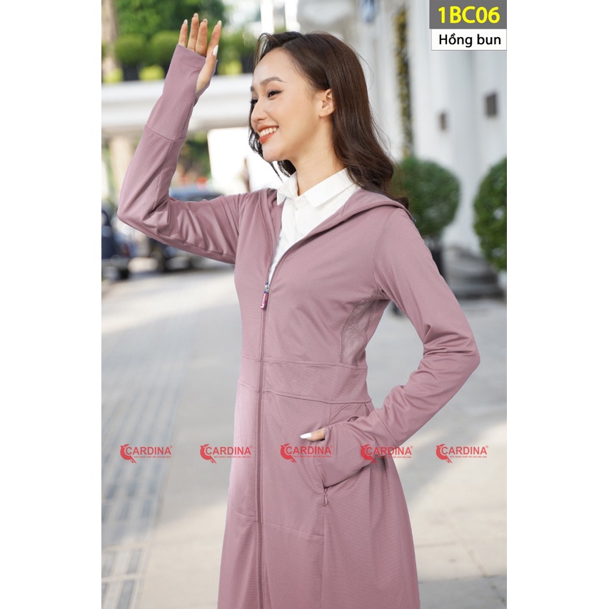 Áo choàng chống nắng cao cấp CARDINA mẫu mới nhất 1BC- Có lưới tản nhiệt