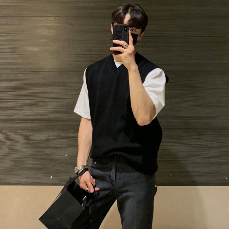 Áo thun Tanktop GILE Sọc len Basic ICVCVNI Unisex