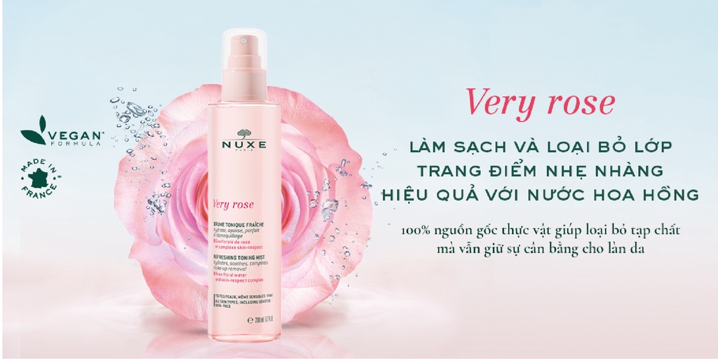 Mô tả Xịt khoáng dưỡng ẩm Nuxe Very Rose 200ml - 1