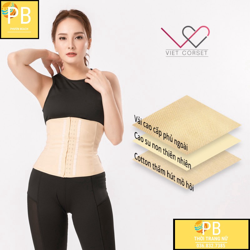 VC) Gen Nịt Bụng Giảm Eo Latex Slim 102 Viet Corset - Dòng cho