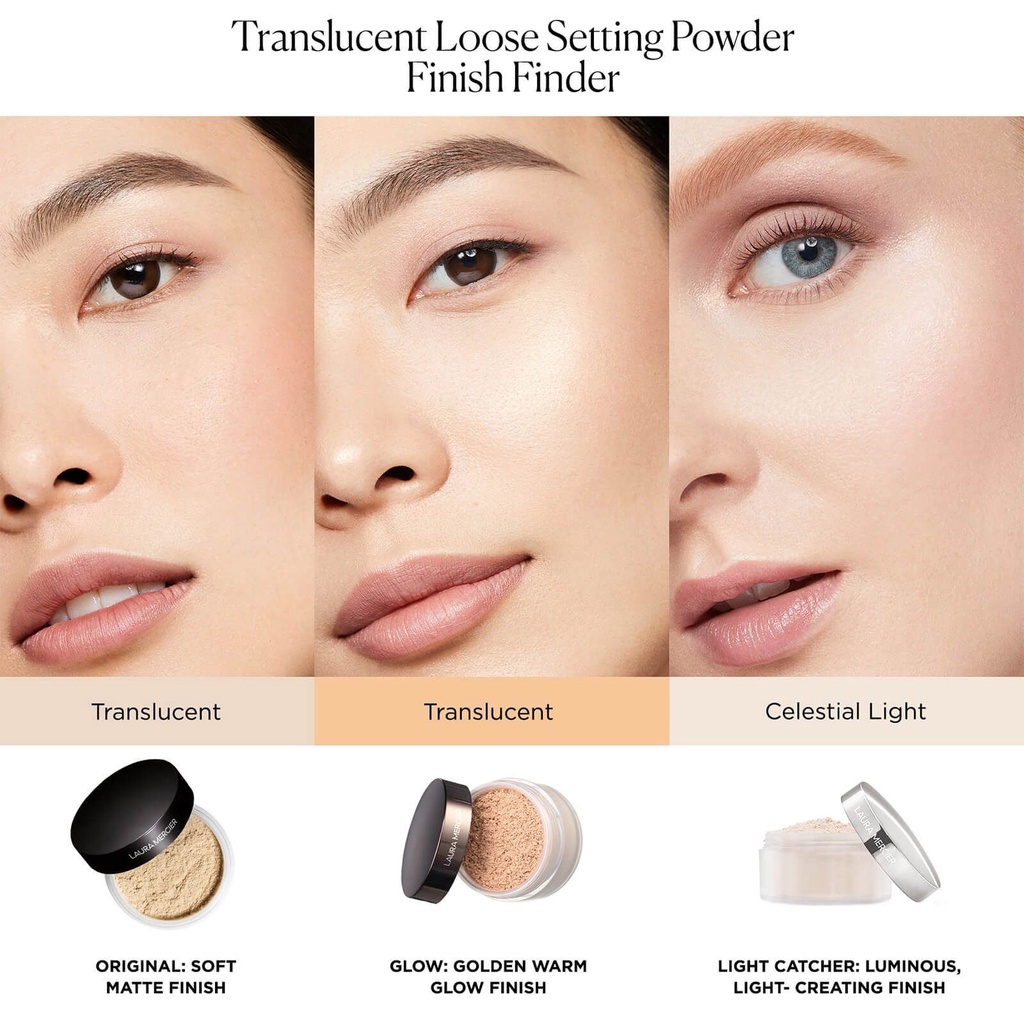 LAURA MERCIER ⚜️ Phấn Phủ Kiềm Dầu Translucent Loose Setting Powder |  Shopee Việt Nam