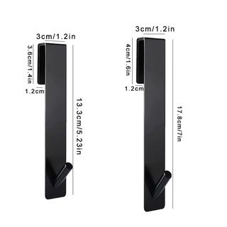 MEGOCE Móc áo choàng đục lỗ miễn phí Móc cửa bằng thép không gỉ Móc treo đồ nhà bếp / phòng tắm