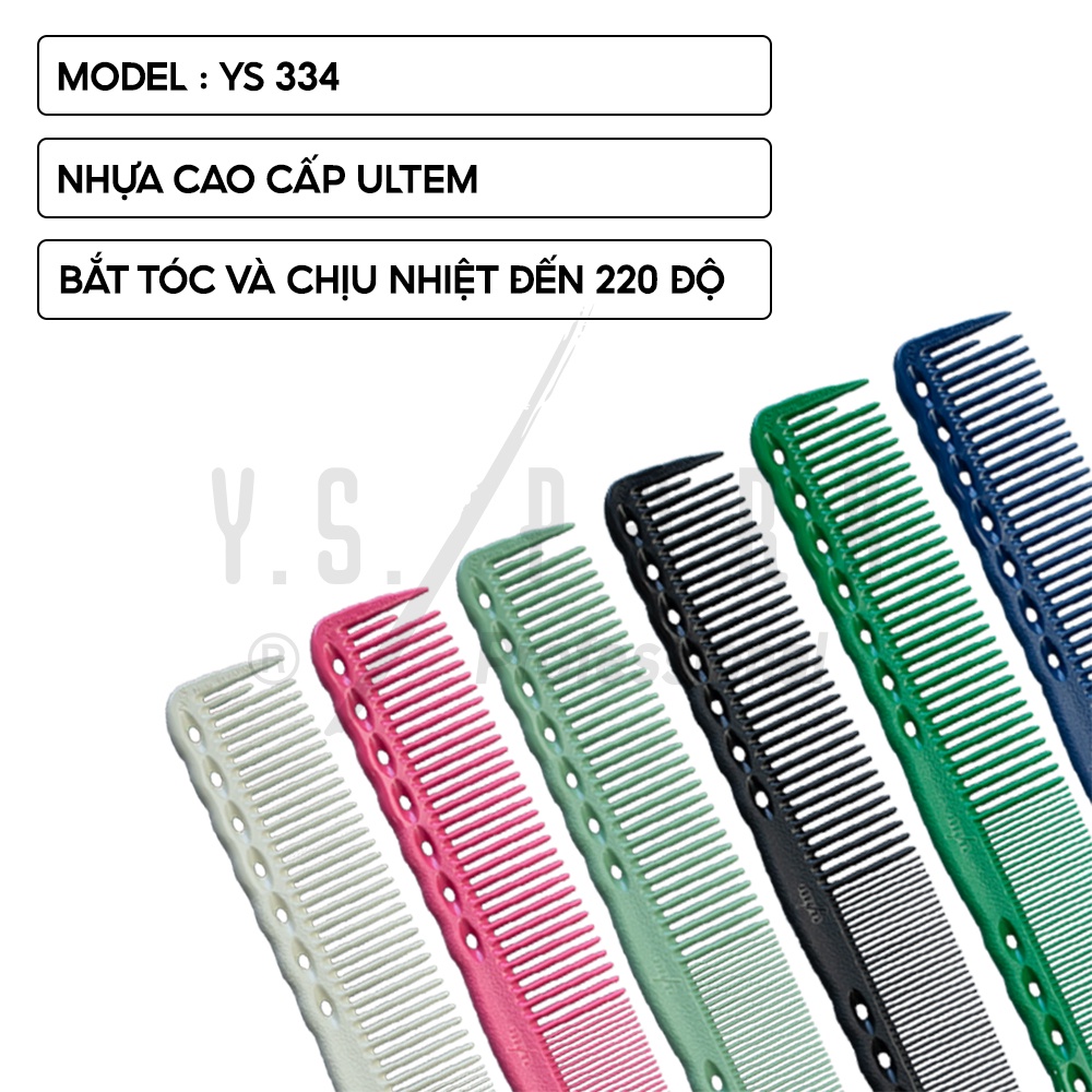 Ảnh Lược cắt tỉa tóc nữ YS Park YS-334 chịu nhiệt và hóa chất - hàng chính hãng - made in Japan 3