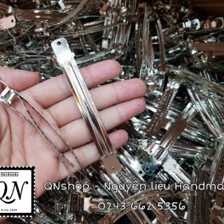 Khung bờm sắt đen 3mm, cặp bấm, kẹp mỏ vịt, nguyên liệu làm nơ, kẹp tóc, nguyên liệu Handmade
