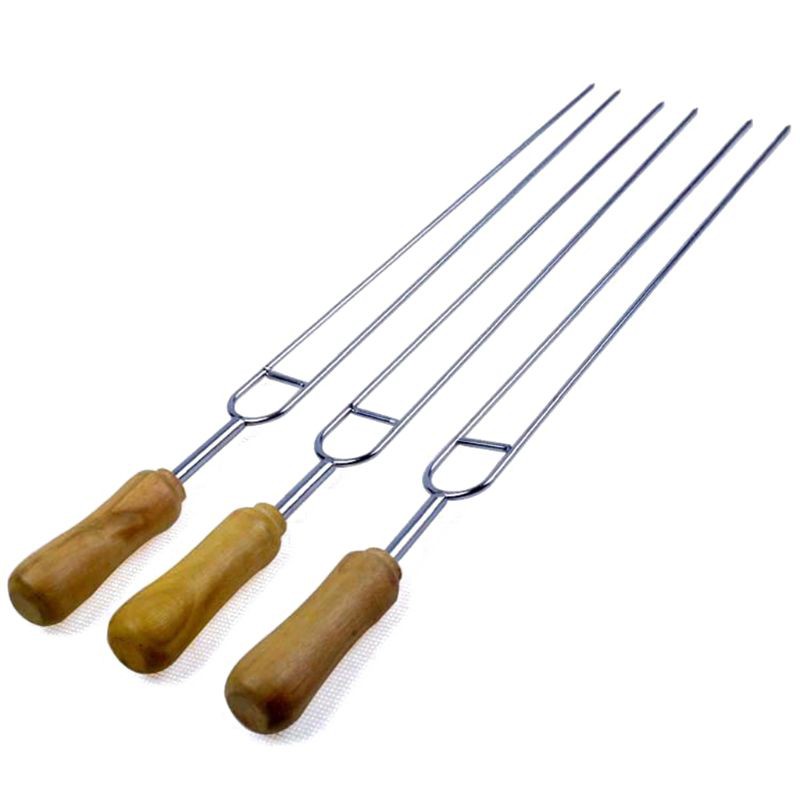 Set 6 xiên nướng BBQ hình chữ U bằng thép không gỉ tiện dụng