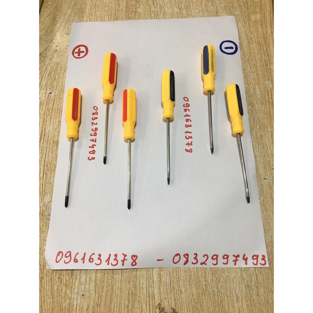 tua vít sọc phi 3 x 75mm