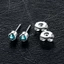 GUSTAVA 1 Đôi 4 Mm Pha Lê Tai Khuyên Tai Đẹp Chống Rỉ Sét Bông Tai