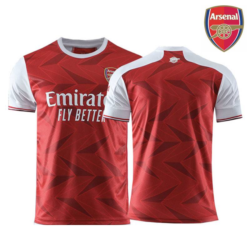 BS1 2020-2021 Arsenal Sân Nhà Bóng Đá Lacazette Ozil Aubameyang Áo Thun Thể Thao Áo Bóng Đá Unisex Plus Kích Thước
