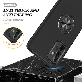 Ốp Điện Thoại Silicon TPU Mềm Siêu Mỏng Chống Rơi Chống Sốc Có Vòng Đỡ Cho Samsung Galaxy A73 A72 A71 A53 A52 A51