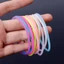 GODD 10 Miếng Bộ Đêm Dạ Quang Vòng Tay DIY Cao Su Silicon Dây Đeo Tay Băng Đô Quấn Tóc Phát Sáng Dây Buộc Tóc Cho Đảng Ủng Hộ Adul