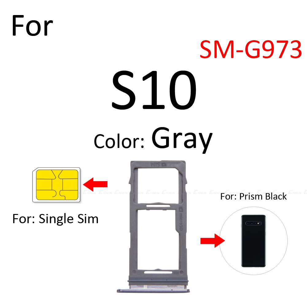 Khay Đựng Sim / Thẻ Nhớ Micro SD Thay Thế Chuyên Dụng Cho Samsung Galaxy S10 5G G973 G977