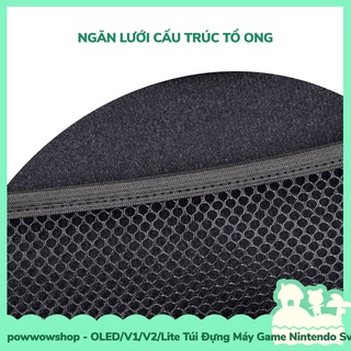 [Sẵn VN - Hỏa Tốc] Oled/V1/V2/Lite Túi Vải Eva Đựng Máy Game Nintendo Switch Phong Cách Đơn Giản Trắng Viền Màu