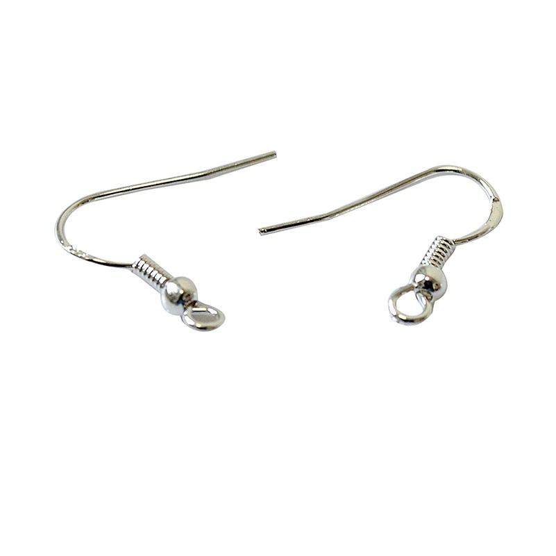 Set 100 móc khuyên tai bạc 925 tự thiết kế thời trang DIY