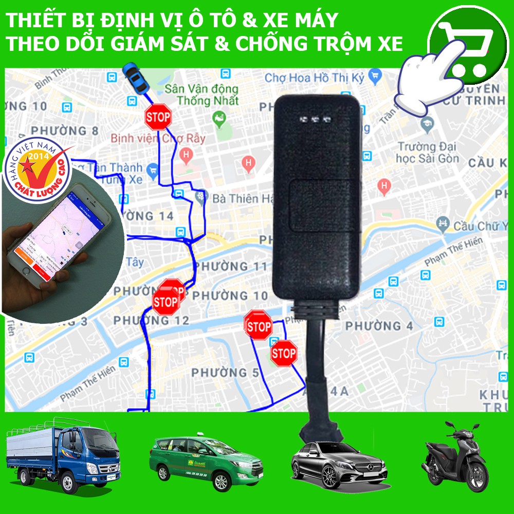 [Sỉ-Lẻ] Thiết bị định vị 4G cho xe máy ô tô, tắt mở máy xe qua App ...