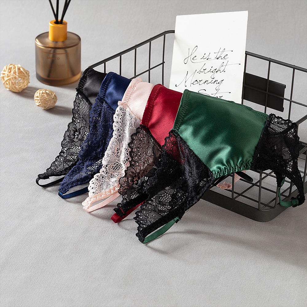Quần Lót Cotton Mềm Không Đường May Viền Ren Quyến Rũ Cho Nữ