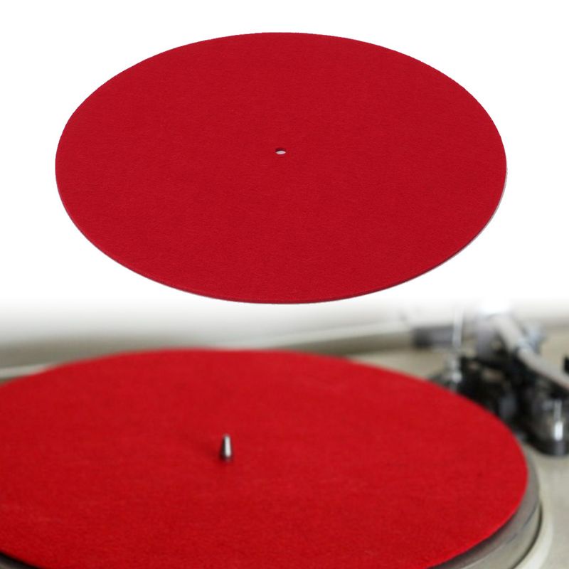 Turntable Mat Slipmat Audiophile 3mm Felt Platter Vinyl Record Players Anti-Vibr