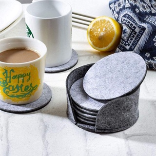 Charmantcc1 10 Miếng Cảm Thấy Chất Liệu Thiết Kế Cốc Đế Lót Ly Thảm Bàn Coaster Cho Cốc Uống