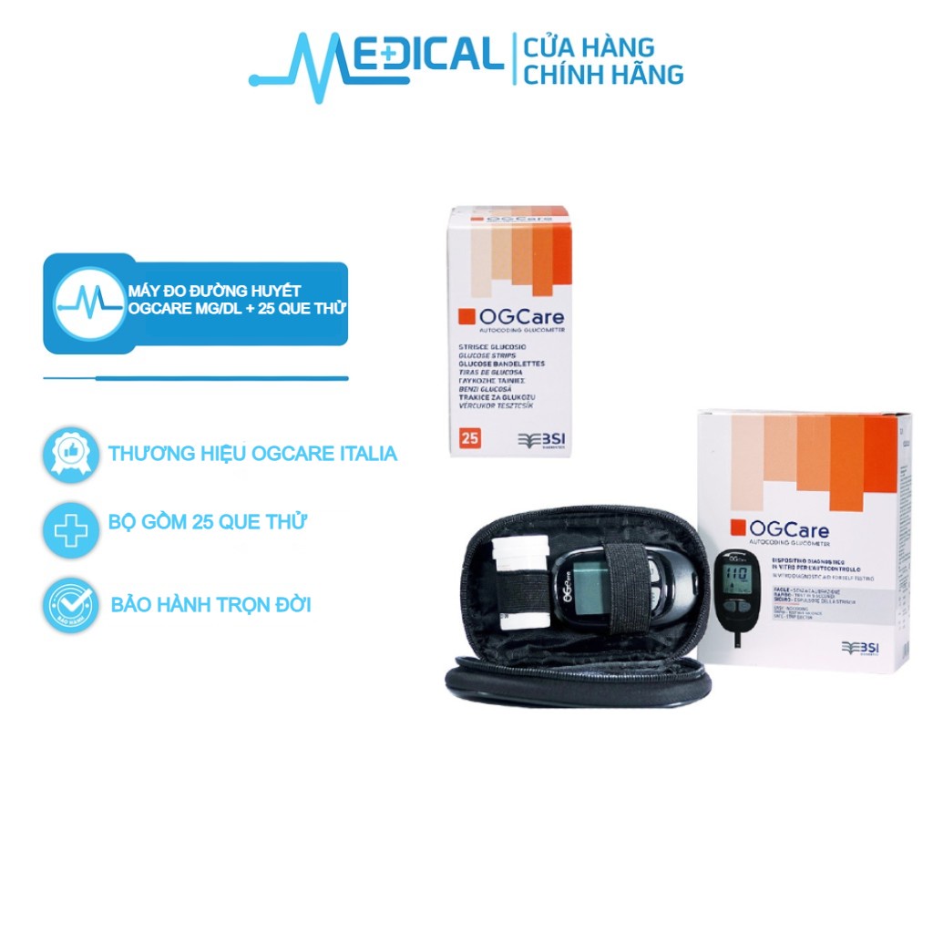 Ảnh {GIFT} que thử đường huyết OGCARE Hộp 25 que thử - MEDICAL 2