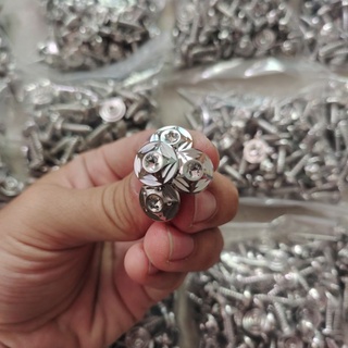 DIAMOND SALAYA - COMBO 50con ỐC ÁO 5li XOẮN SALAYA - THÁI GẮN MỌI VỊ TRÍ XE - INOX304