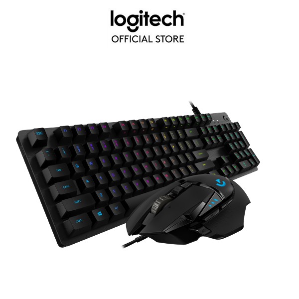 Combo bàn phím và Chuột gaming Logitech G512 GX & G502 Hero
