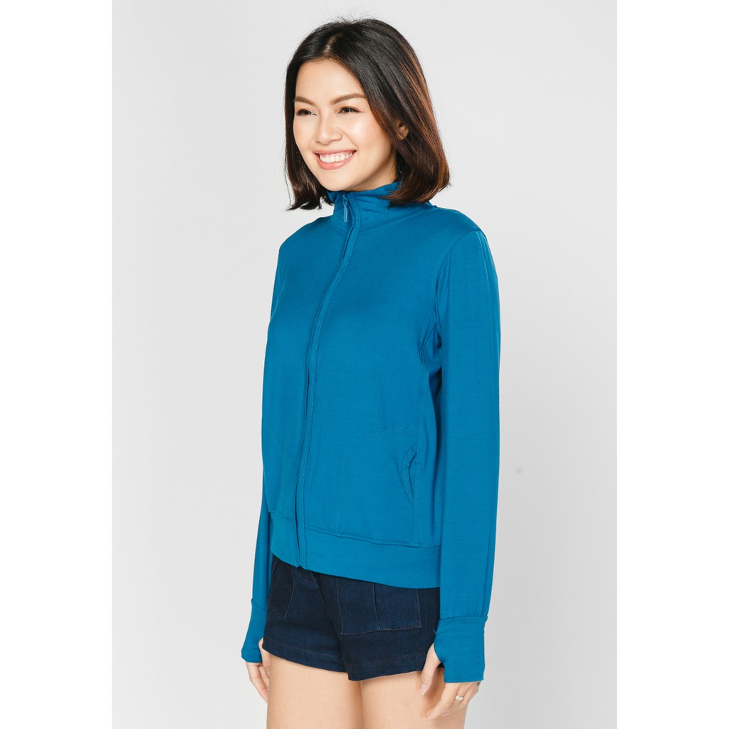 Áo khoác nữ xỏ ngón không nón màu lạnh cực mát. 4041 có size lớn big size