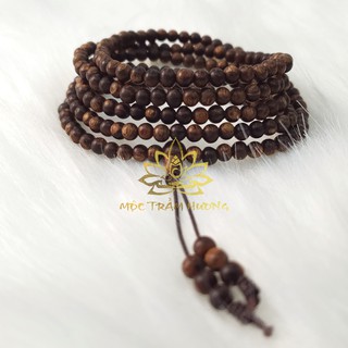 Vòng Tay Trầm Hương Chuỗi Tràng 216 Hạt 4mm Trầm Sánh Chìm - Mộc Trầm Hương MTH