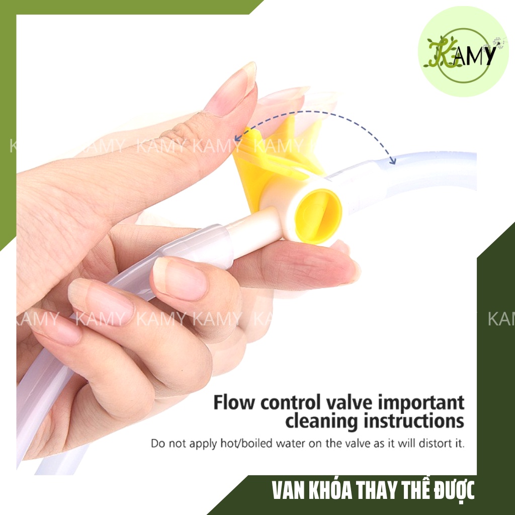 Dây nối bình truyền cà phê thải độc đại tràng thay thế (2m) coffee enema có van khóa Viet Healthy