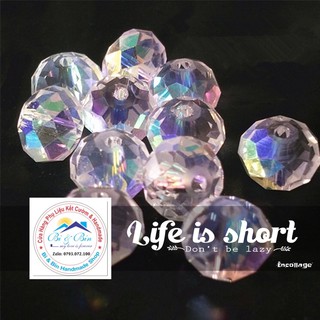 Pha Lê Bánh Cam 8mm Màu Ánh Cừ (1)