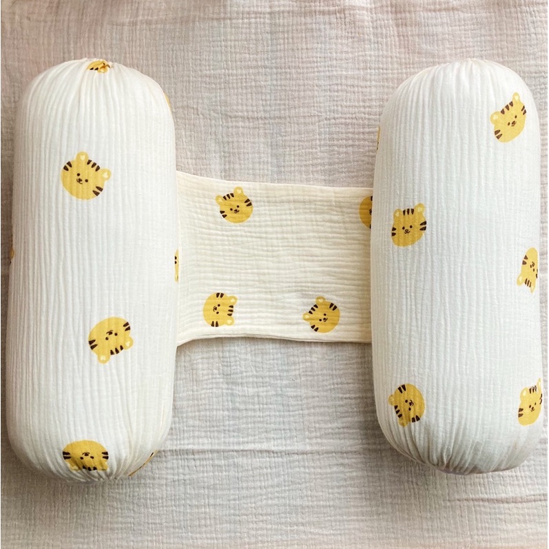 [Cò Baby] Gối chặn dùng cho bé sơ sinh ngủ ngon xô muslin cao cấp