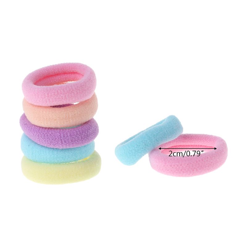Dasbsug Tóc Cao Su Dây 100 Gói Các Loại Màu Sắc Nhiều Màu Sắc Dây Cao Su Cho Tóc Mini Tóc Co Giãn Dây Buộc Tóc Đa Năng