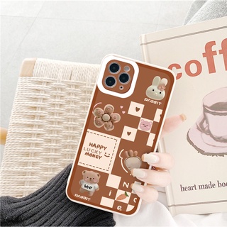 Ốp iphone - Ốp lưng iphone cạnh vuông viền camera happy money dành cho ip 6 đến 16promax - G30
