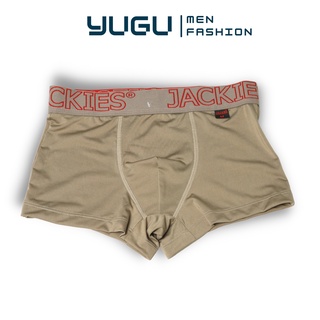 Quần sịp đùi nam cao cấp thun lạnh cạp cao JACKIES N02 -YUGU- Quần lót boxer nam thun lạnh mềm mát ,1 chiếc, che tên