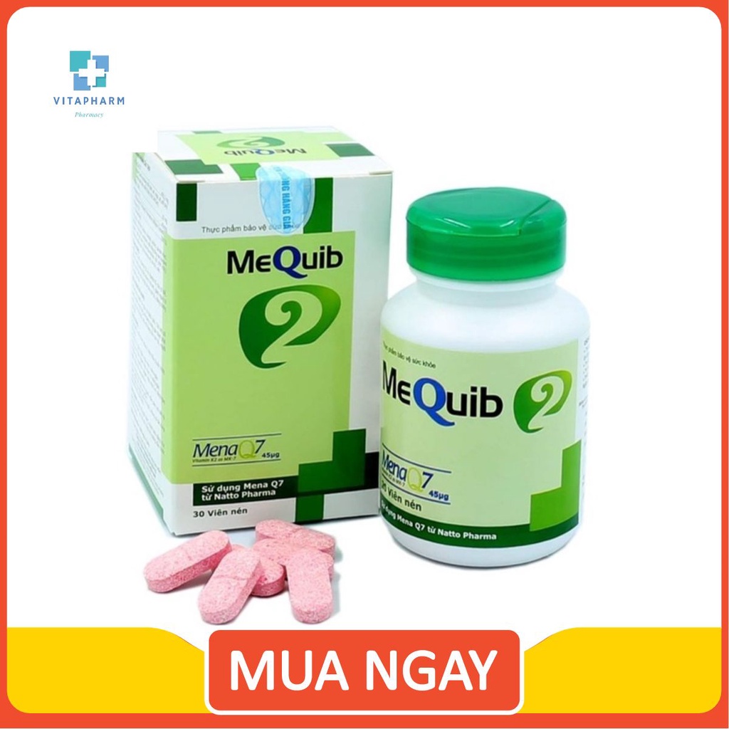 [ VITAPHARM ] MEQUIB 2 20vien dùng cho người có nguy cơ thiếu Calci ...