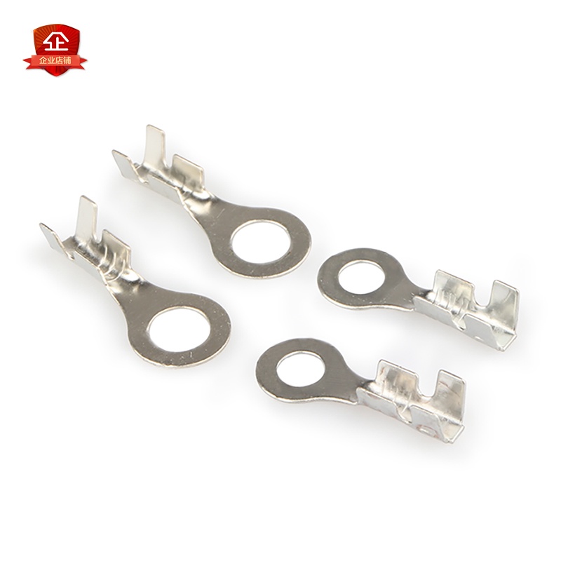 ((10) Đường kính trong Đầu nối 3.2MM 4.2MM Đầu nối đầu cuối ép lạnh Đầu nối mũi tròn Đầu nối trần