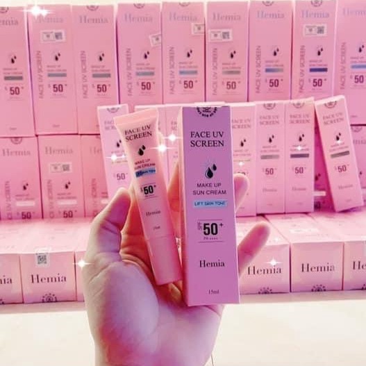 Ảnh Kem chống nắng Hemia nâng tone, trắng da, kiềm dầu cho da dầu mụn, khô, nhạy cảm nhập khẩu Hàn Quốc Size du lịch 15ml 3
