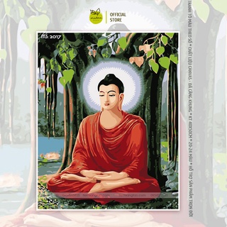 Tranh tô màu 40x50cm có khung Đức Phật Thích Ca Mâu Ni T2017