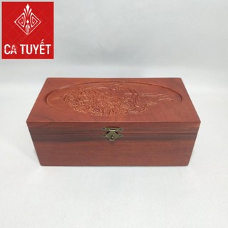 HỘP ĐỰNG TRANG SỨC, HỘP ĐỰNG CON DẤU CÔNG TY GỖ HƯƠNG CHẠM CHIM PHƯƠNG ( LOẠI TO - ẢNH THẬT 100%)